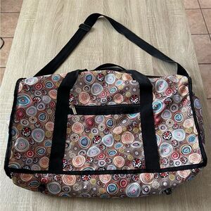 NWOT … BRACIANO Colorful Duffel Bag / Weekender Tote & BONUS Smaller Bag